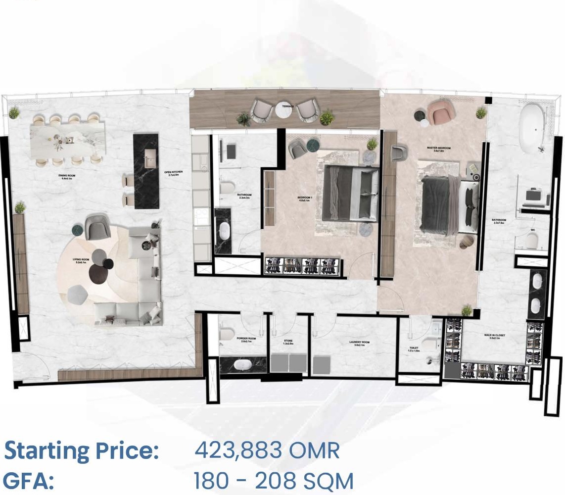 Signature - 2 Bedroom - Opal 204