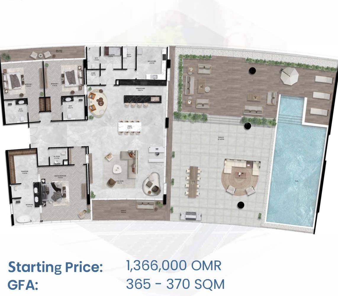 Sky Garden - 3 Bedroom - Onda 502